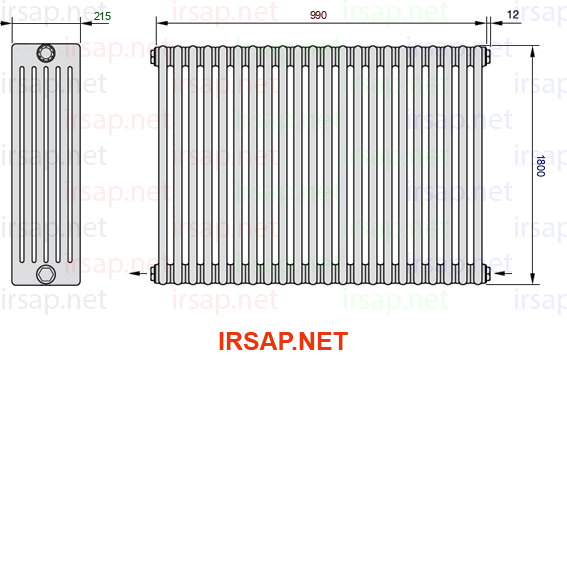 Радиатор IRSAP Tesi 61800/22 T08 CL 01